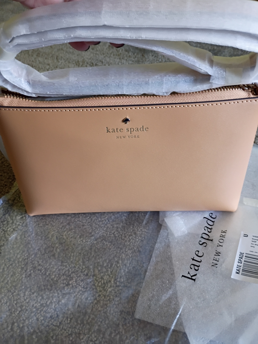 kate spade New York Tan Leather Crossbody Bag - Picture 3 of 12